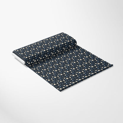 Navy and Cream Christmas Pattern 7 Quilting Cotton Fabric