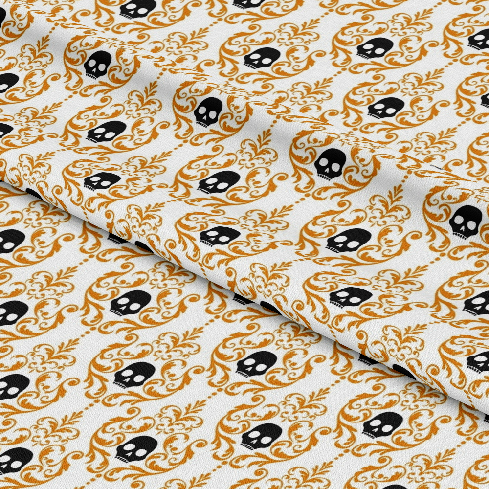 Elegant Halloween Pattern 17 Quilting Cotton Fabric