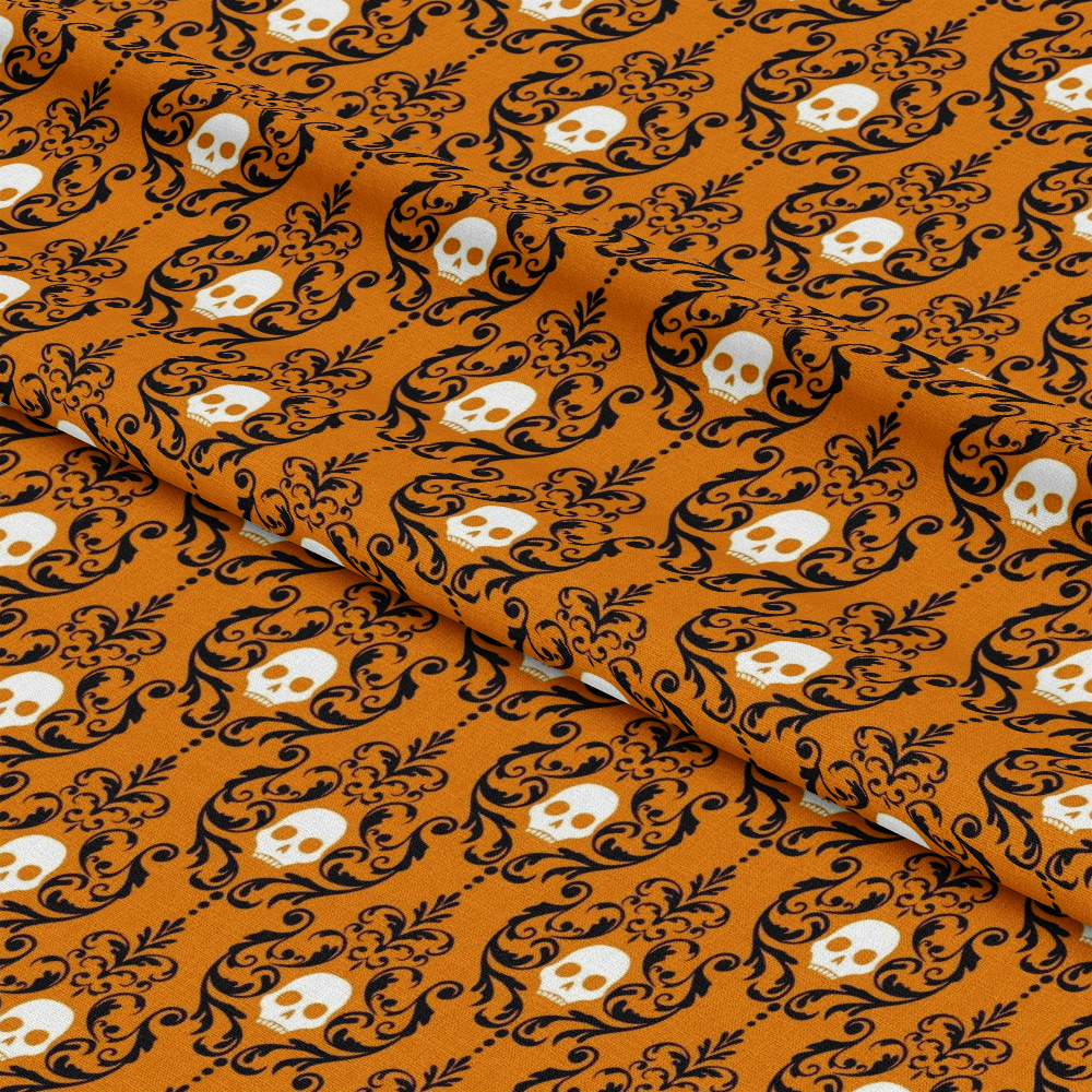 Elegant Halloween Pattern 18 Quilting Cotton Fabric