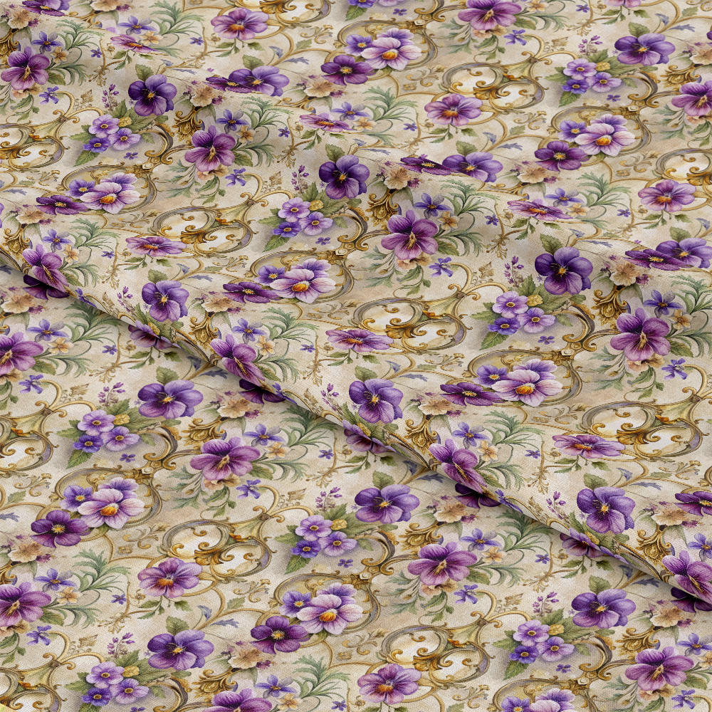 Baroque Florals Pattern 171 Quilting Cotton Fabric