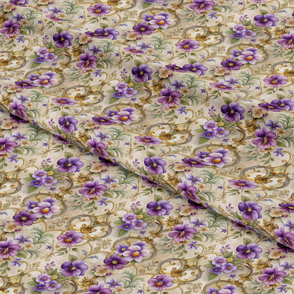 Baroque Florals Pattern 171 Quilting Cotton Fabric
