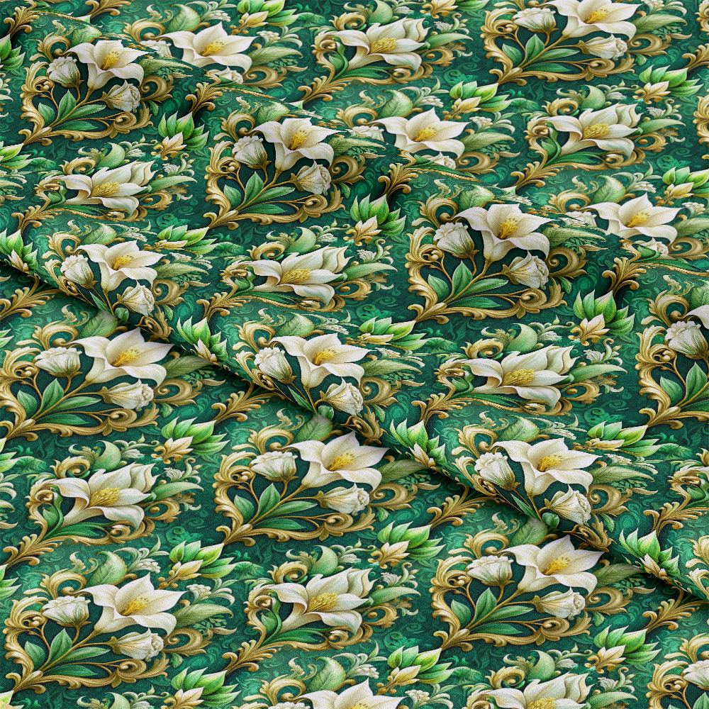 Baroque Florals Pattern 152 Quilting Cotton Fabric