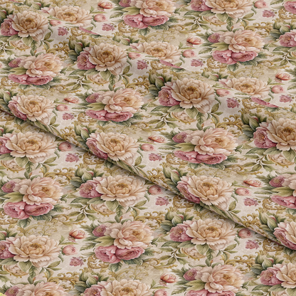 Baroque Florals Pattern 148 Quilting Cotton Fabric