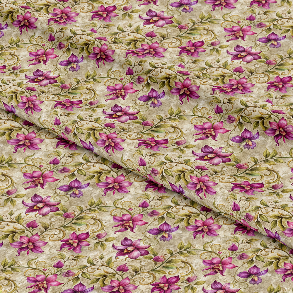 Baroque Florals Pattern 139 Quilting Cotton Fabric