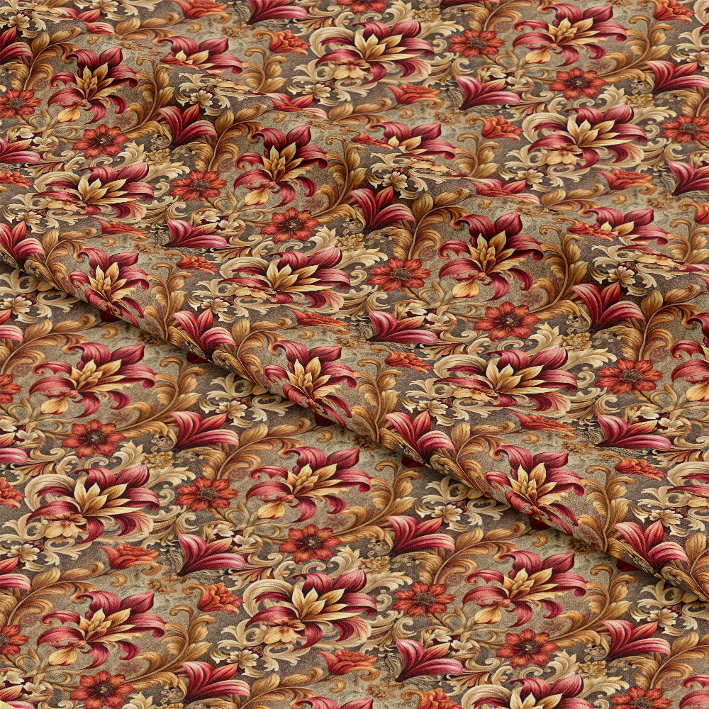 Baroque Florals Pattern 179 Quilting Cotton Fabric