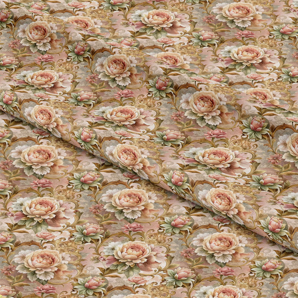 Baroque Florals Pattern 123 Quilting Cotton Fabric