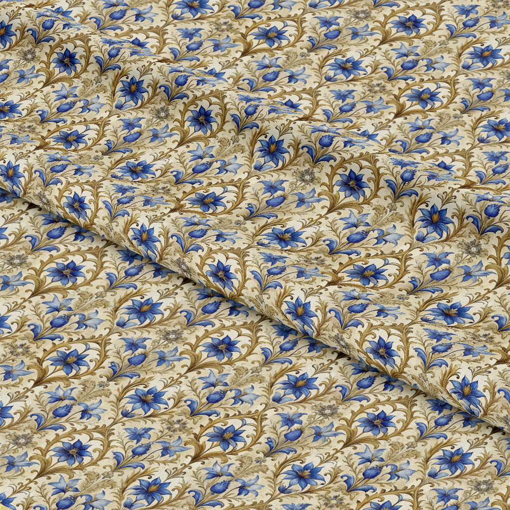 Baroque Florals Pattern 119 Quilting Cotton Fabric