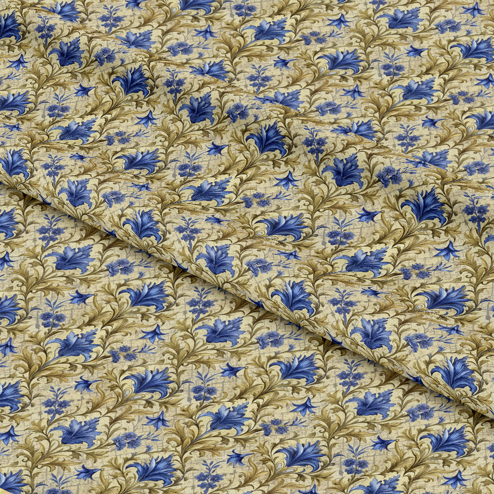 Baroque Florals Pattern 118 Quilting Cotton Fabric