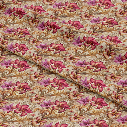 Baroque Florals Pattern 111 Quilting Cotton Fabric