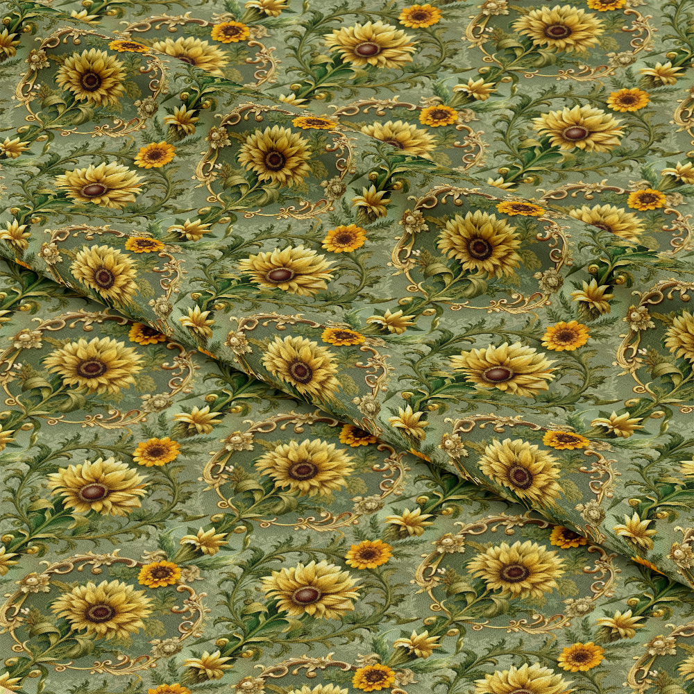 Baroque Florals Pattern 110 Quilting Cotton Fabric