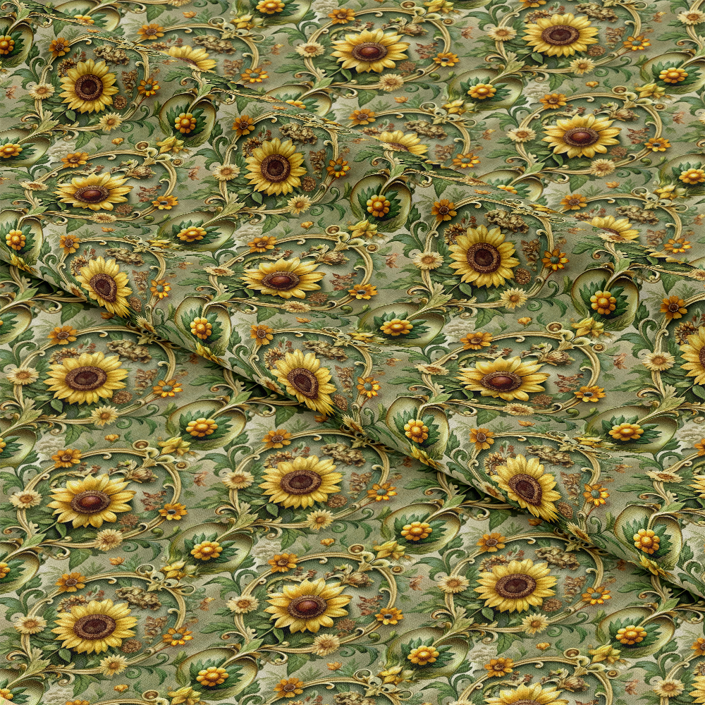 Baroque Florals Pattern 107 Quilting Cotton Fabric