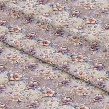 Baroque Florals Pattern 105 Quilting Cotton Fabric