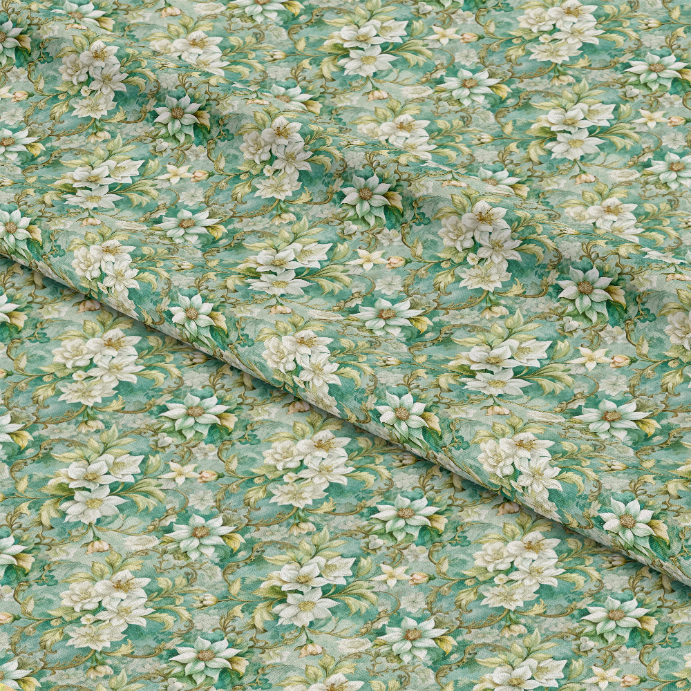 Baroque Florals Pattern 103 Quilting Cotton Fabric