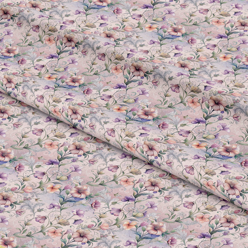 Baroque Florals Pattern 101 Quilting Cotton Fabric