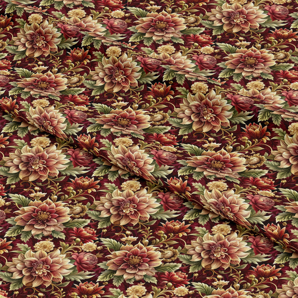 Baroque Florals Pattern 129 Quilting Cotton Fabric