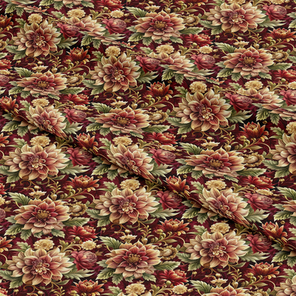 Baroque Florals Pattern 129 Quilting Cotton Fabric
