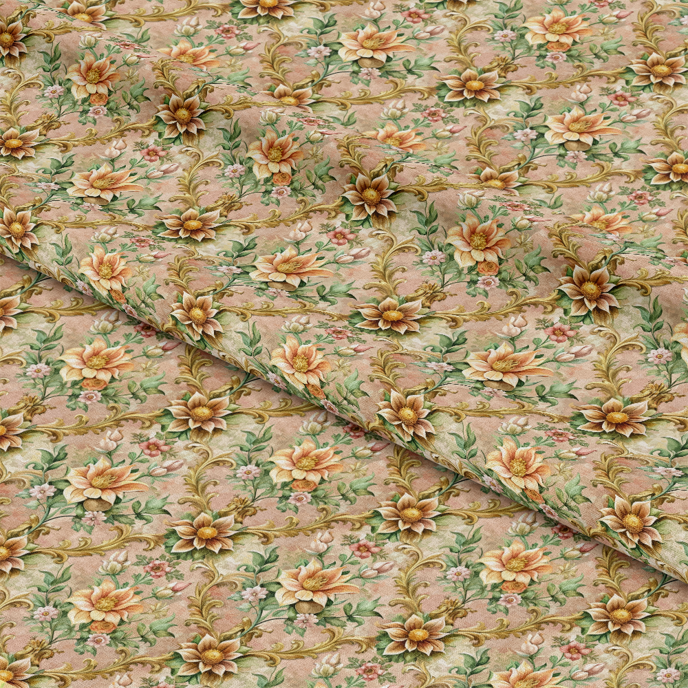 Baroque Florals Pattern 229 Quilting Cotton Fabric