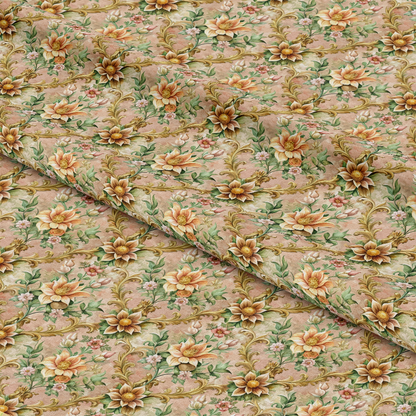 Baroque Florals Pattern 229 Quilting Cotton Fabric