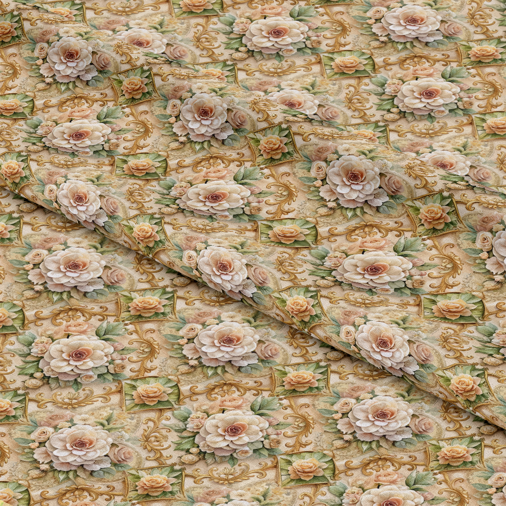 Baroque Florals Pattern 204 Quilting Cotton Fabric