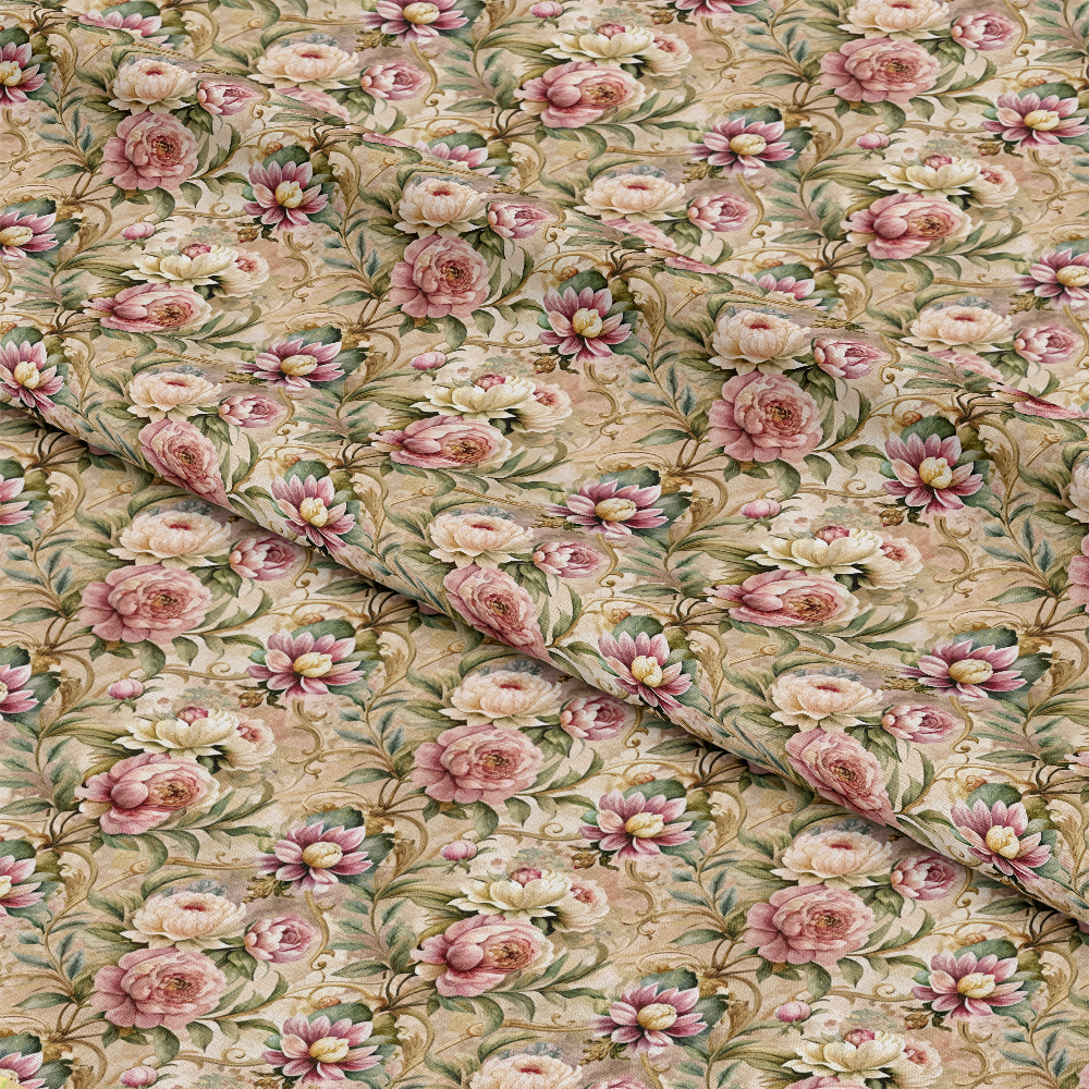 Baroque Florals Pattern 211 Quilting Cotton Fabric