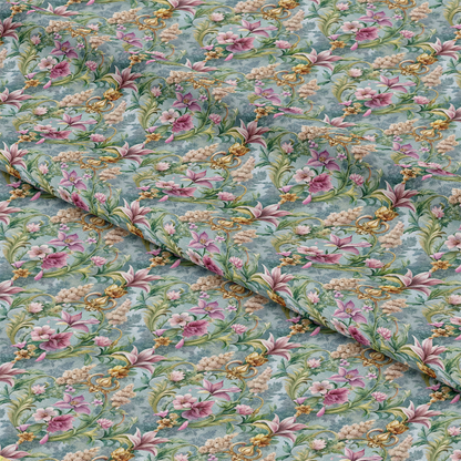 Baroque Florals Pattern 213 Quilting Cotton Fabric