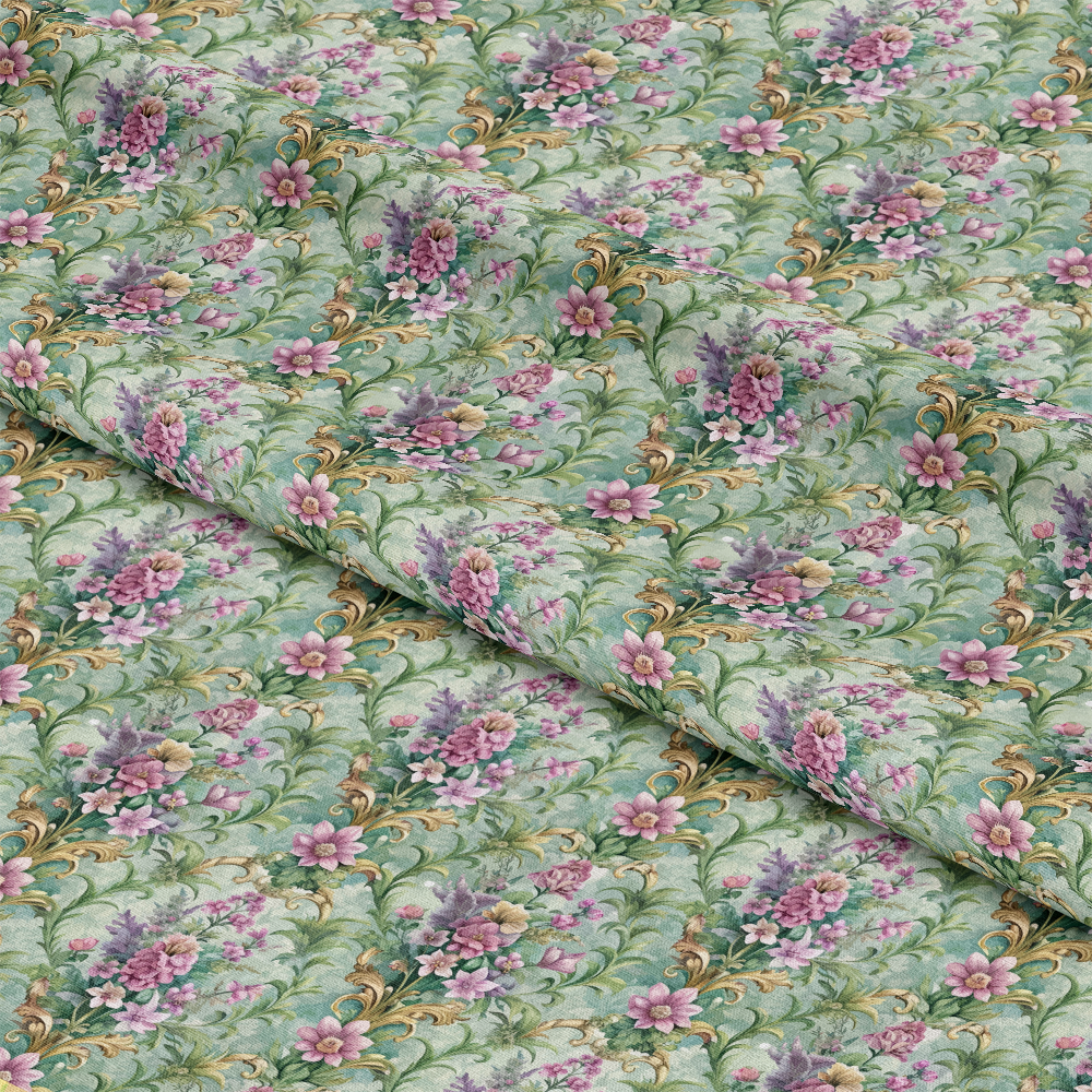 Baroque Florals Pattern 214 Quilting Cotton Fabric