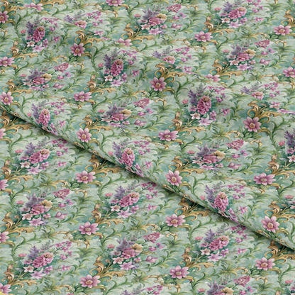 Baroque Florals Pattern 214 Quilting Cotton Fabric