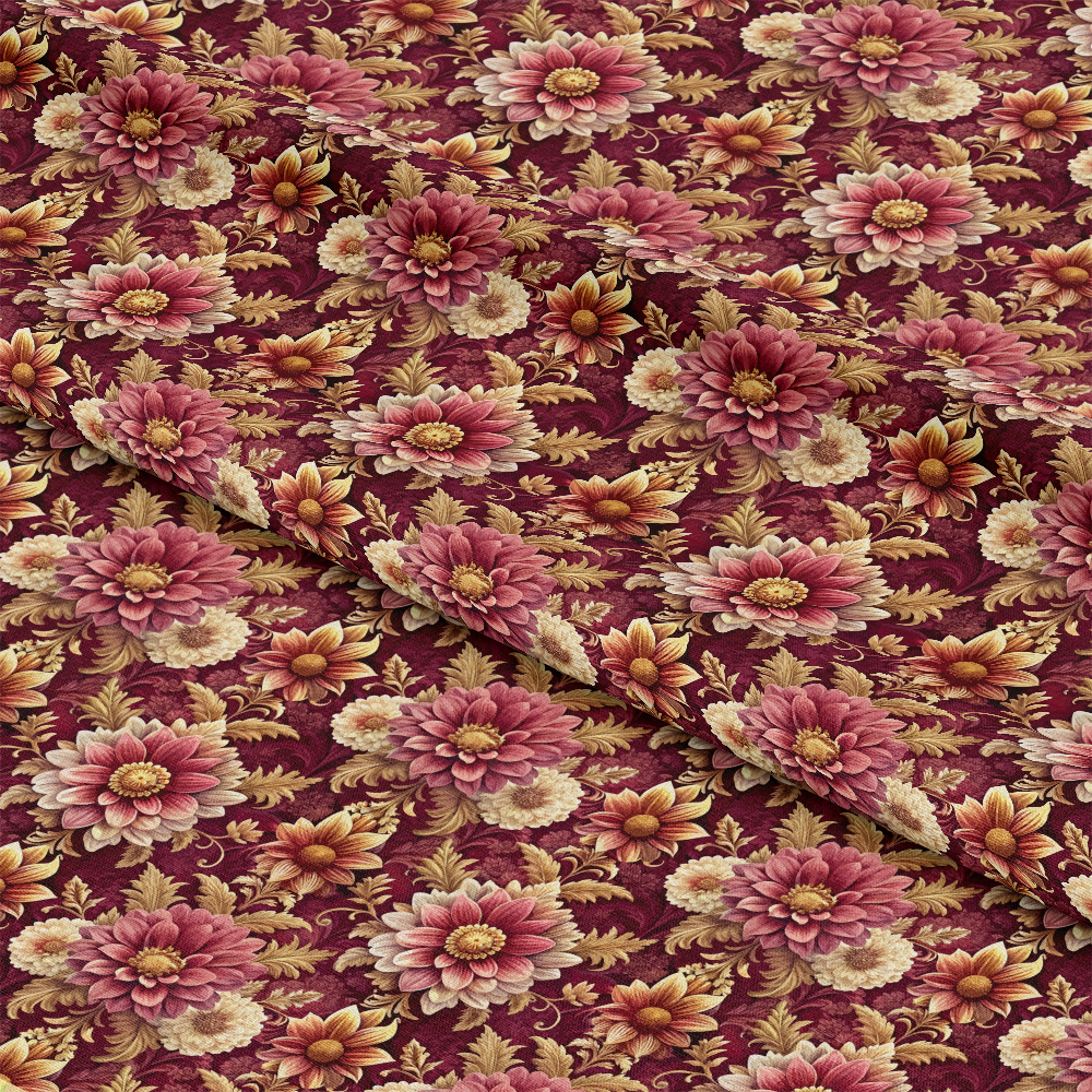 Baroque Florals Pattern 6 Quilting Cotton Fabric