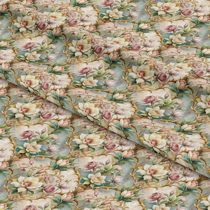 Baroque Florals Pattern 10 Quilting Cotton Fabric