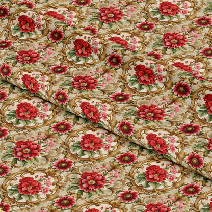 Baroque Florals Pattern 13 Quilting Cotton Fabric