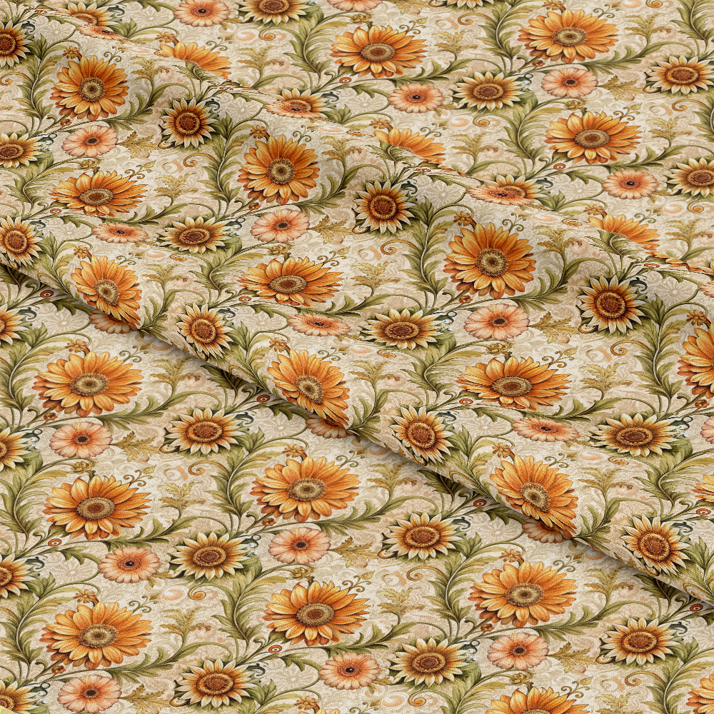 Baroque Florals Pattern 17 Quilting Cotton Fabric