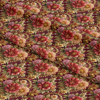 Baroque Florals Pattern 22 Quilting Cotton Fabric