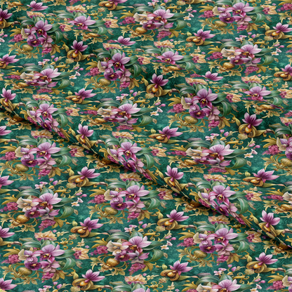 Baroque Florals Pattern 25 Quilting Cotton Fabric