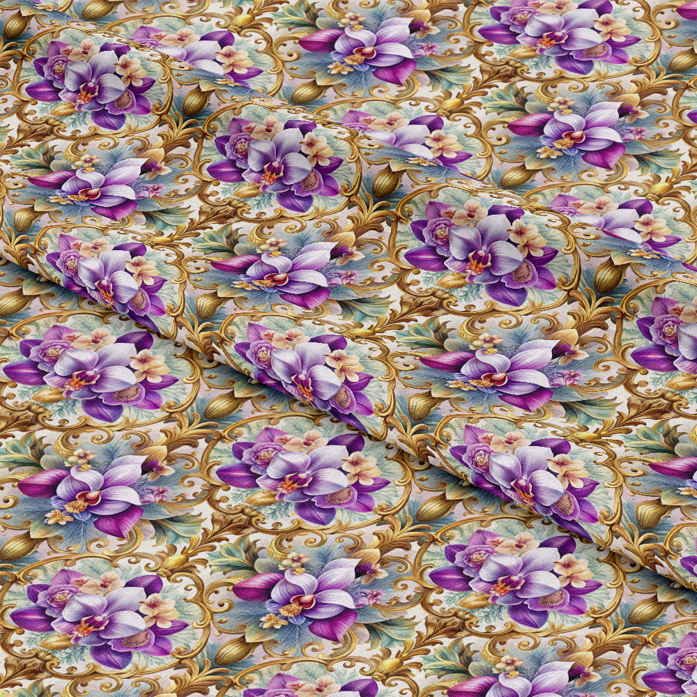 Baroque Florals Pattern 30 Quilting Cotton Fabric