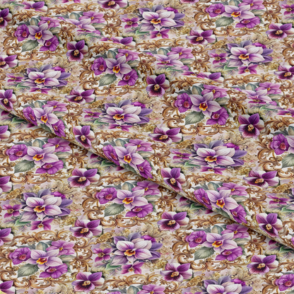 Baroque Florals Pattern 31 Quilting Cotton Fabric