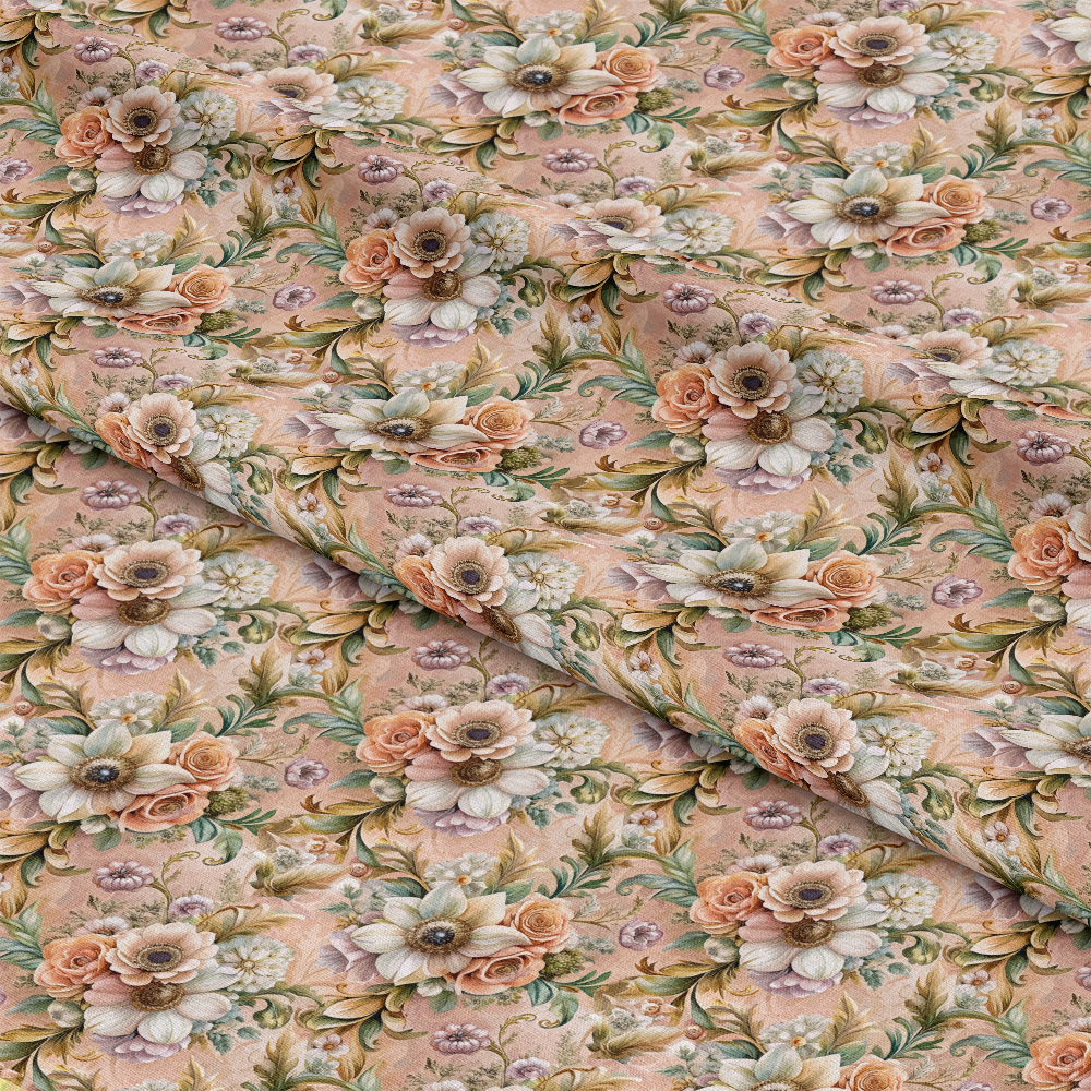 Baroque Florals Pattern 35 Quilting Cotton Fabric