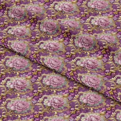 Baroque Florals Pattern 42 Quilting Cotton Fabric