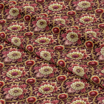 Baroque Florals Pattern 1 Quilting Cotton Fabric