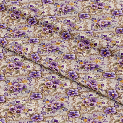 Baroque Florals Pattern 2 Quilting Cotton Fabric