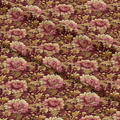 Baroque Florals Pattern 5 Quilting Cotton Fabric