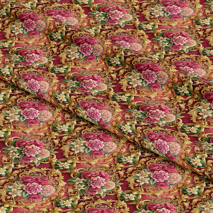 Baroque Florals Pattern 49 Quilting Cotton Fabric