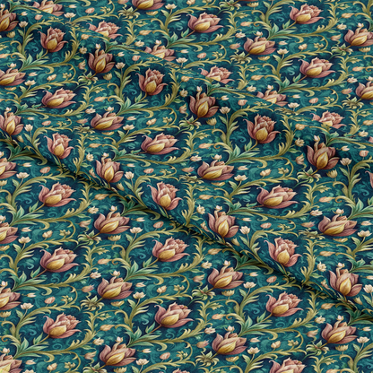 Baroque Florals Pattern 51 Quilting Cotton Fabric