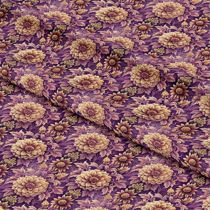 Baroque Florals Pattern 56 Quilting Cotton Fabric