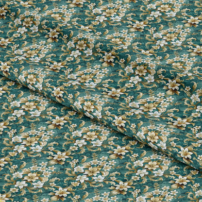 Baroque Florals Pattern 58 Quilting Cotton Fabric