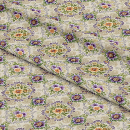 Baroque Florals Pattern 92 Quilting Cotton Fabric