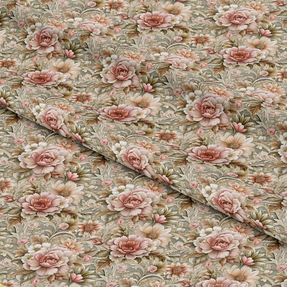 Baroque Florals Pattern 61 Quilting Cotton Fabric