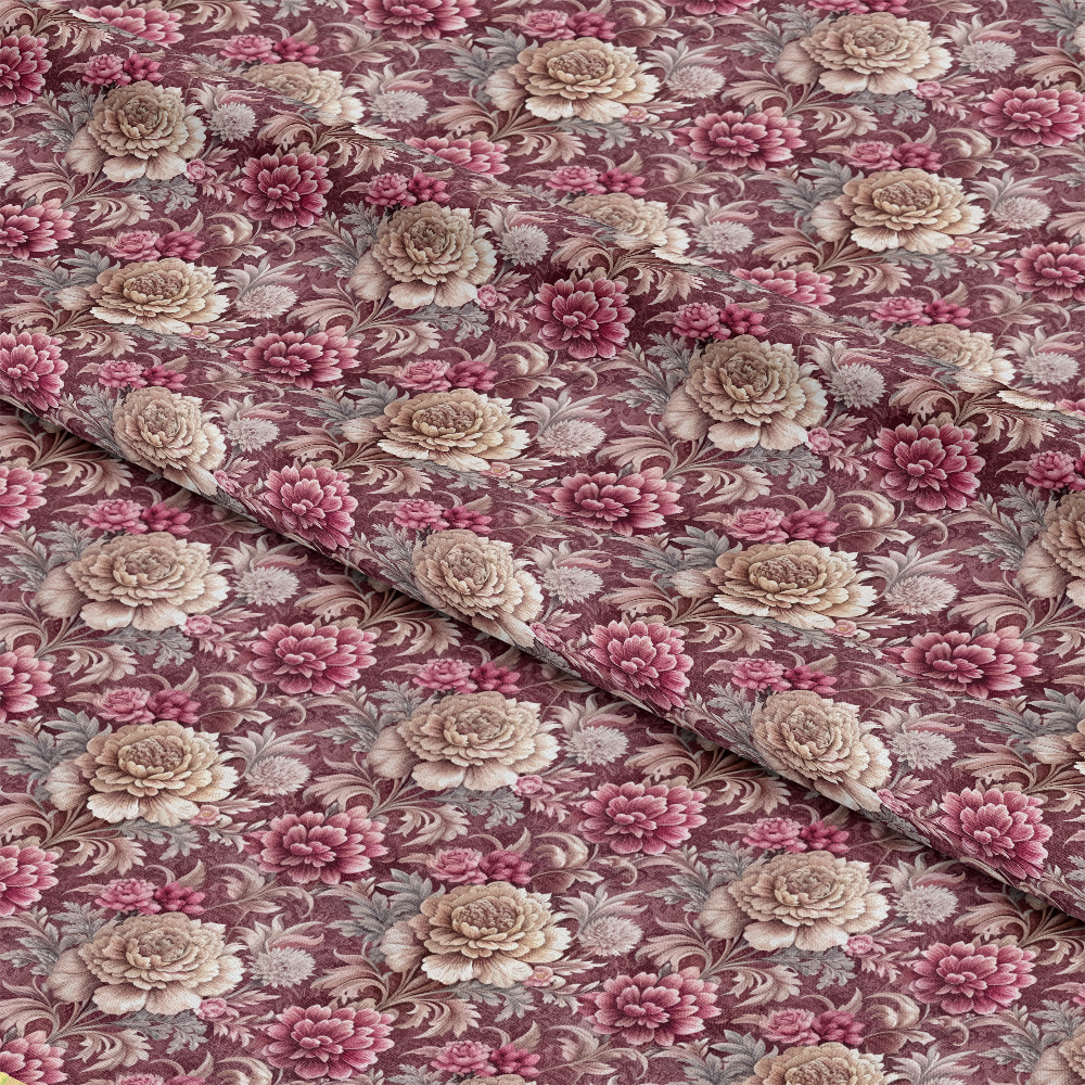 Baroque Florals Pattern 67 Quilting Cotton Fabric