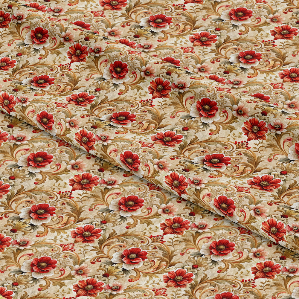 Baroque Florals Pattern 71 Quilting Cotton Fabric