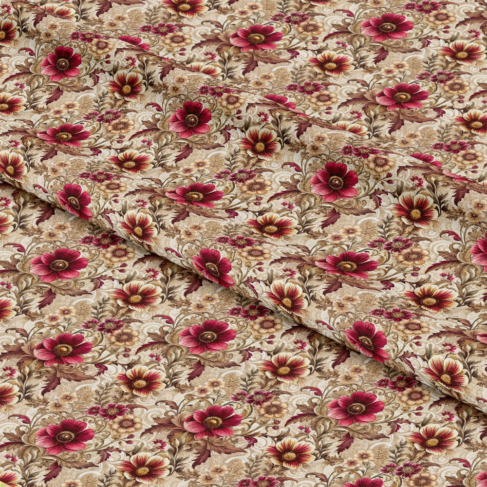 Baroque Florals Pattern 73 Quilting Cotton Fabric