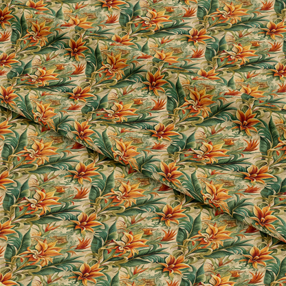 Baroque Florals Pattern 74 Quilting Cotton Fabric